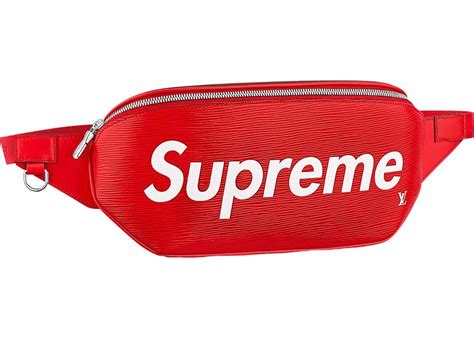 lv supreme bumbage|louis vuitton bumbag red.